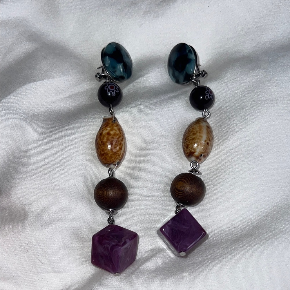 Elegant Multicolor Beaded Earrings